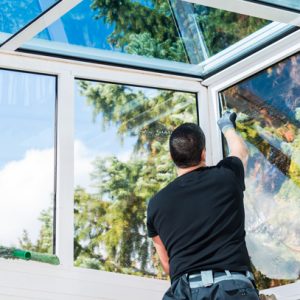 Conservatory window cleaning
